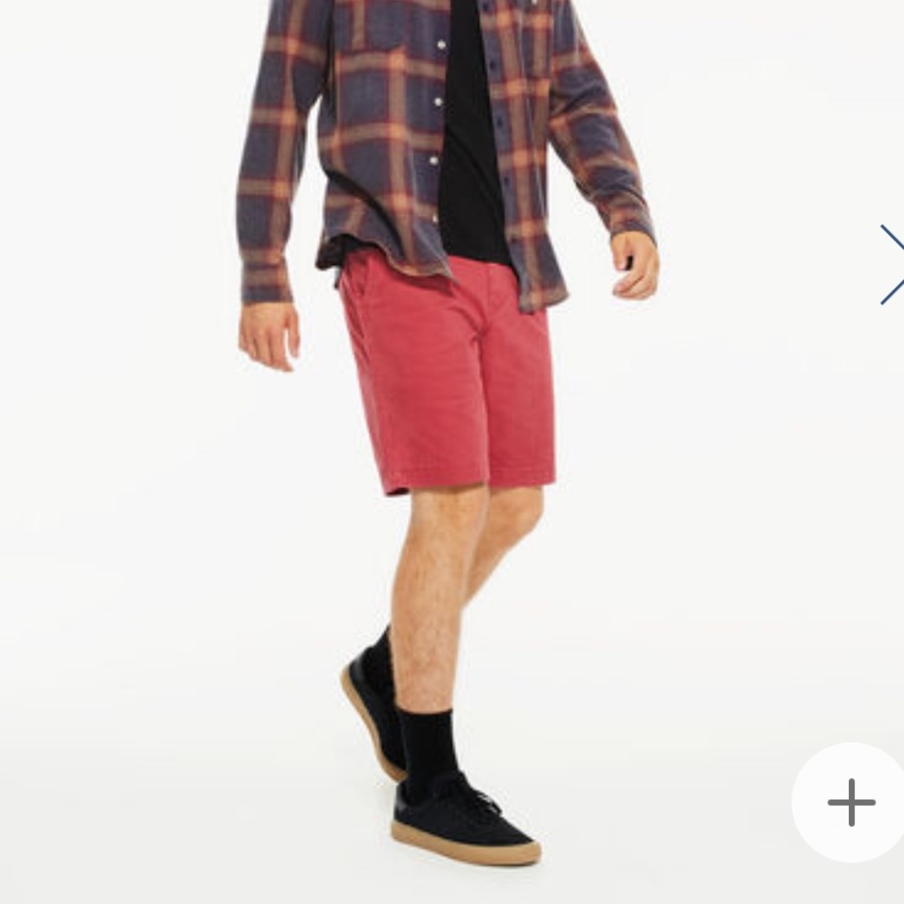 Aeropostale men’s dark red burgundy jean shorts